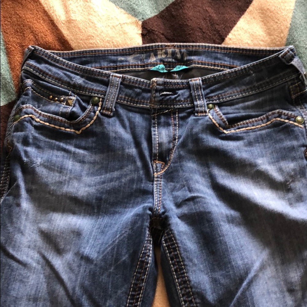 Ariat Turquoise jeans 29L